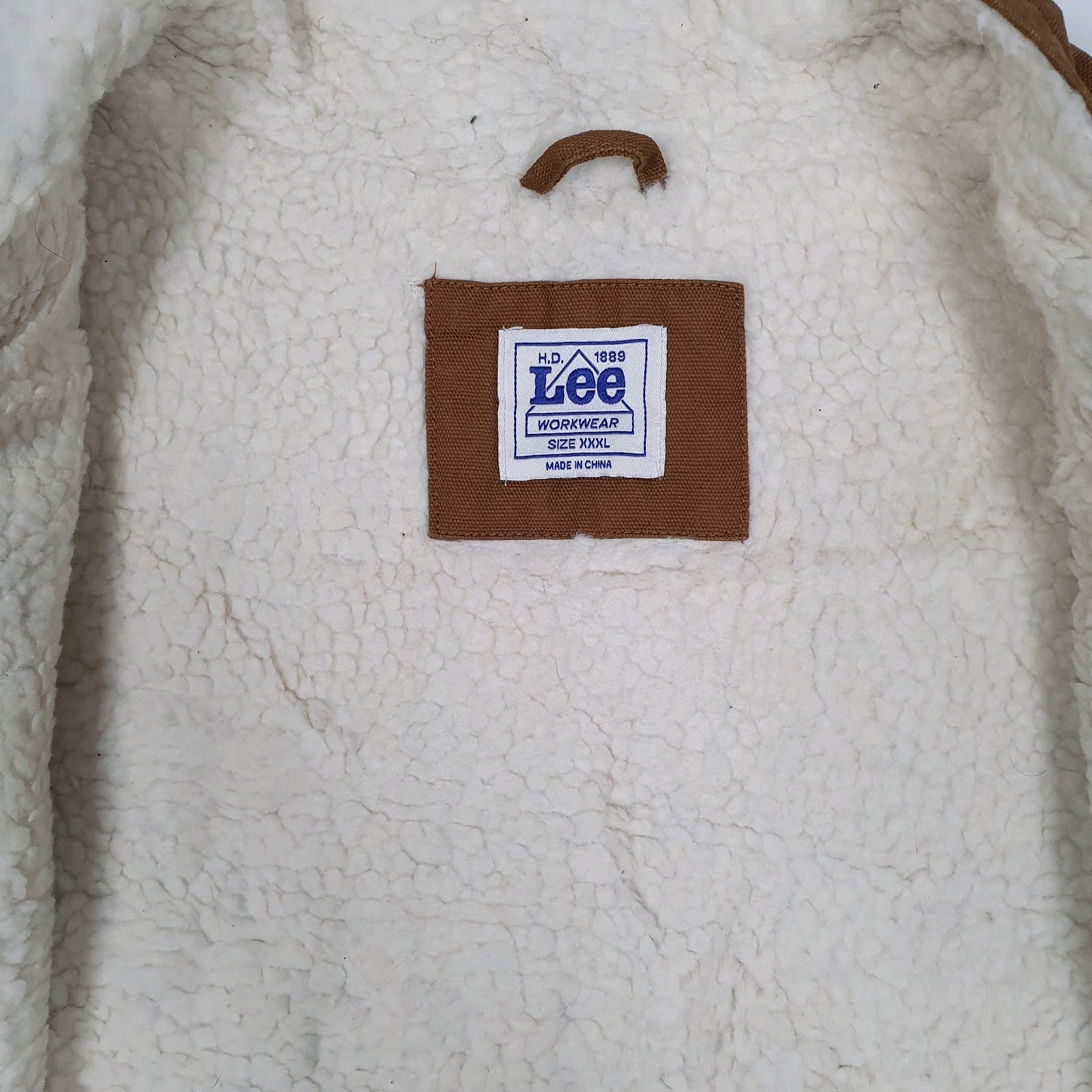 Mens Brown Lee Sherpa Lined Workwear Vest  Coat