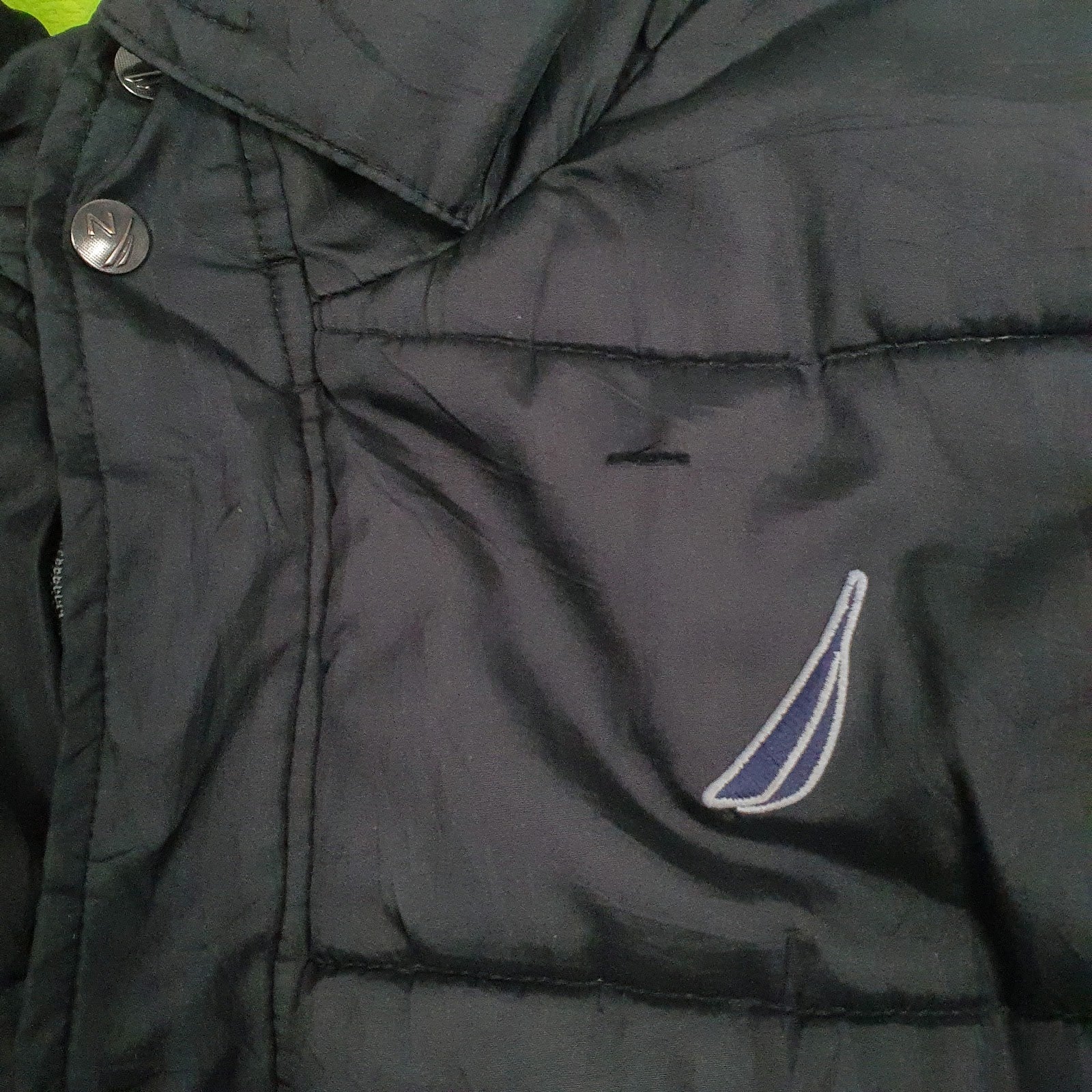 Mens Black Nautica   Coat