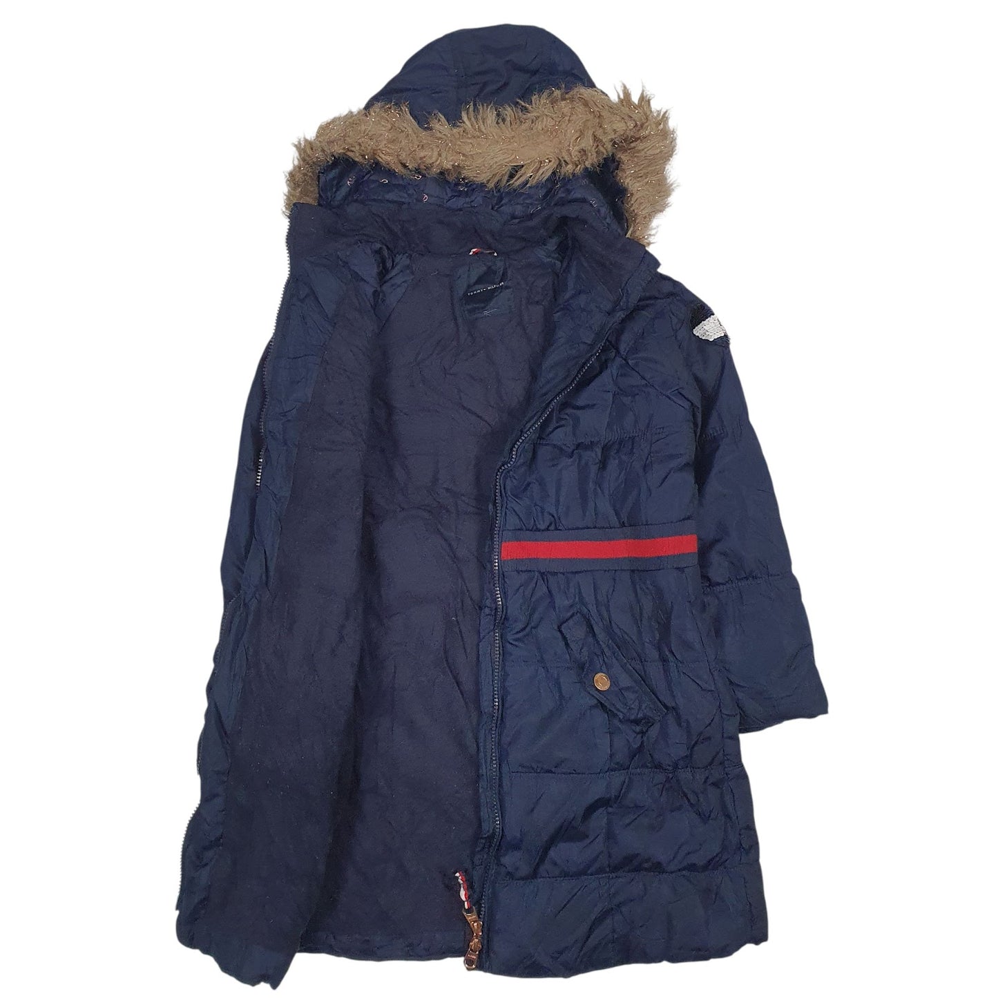 Womens Navy Tommy Hilfiger  Full Zip Coat