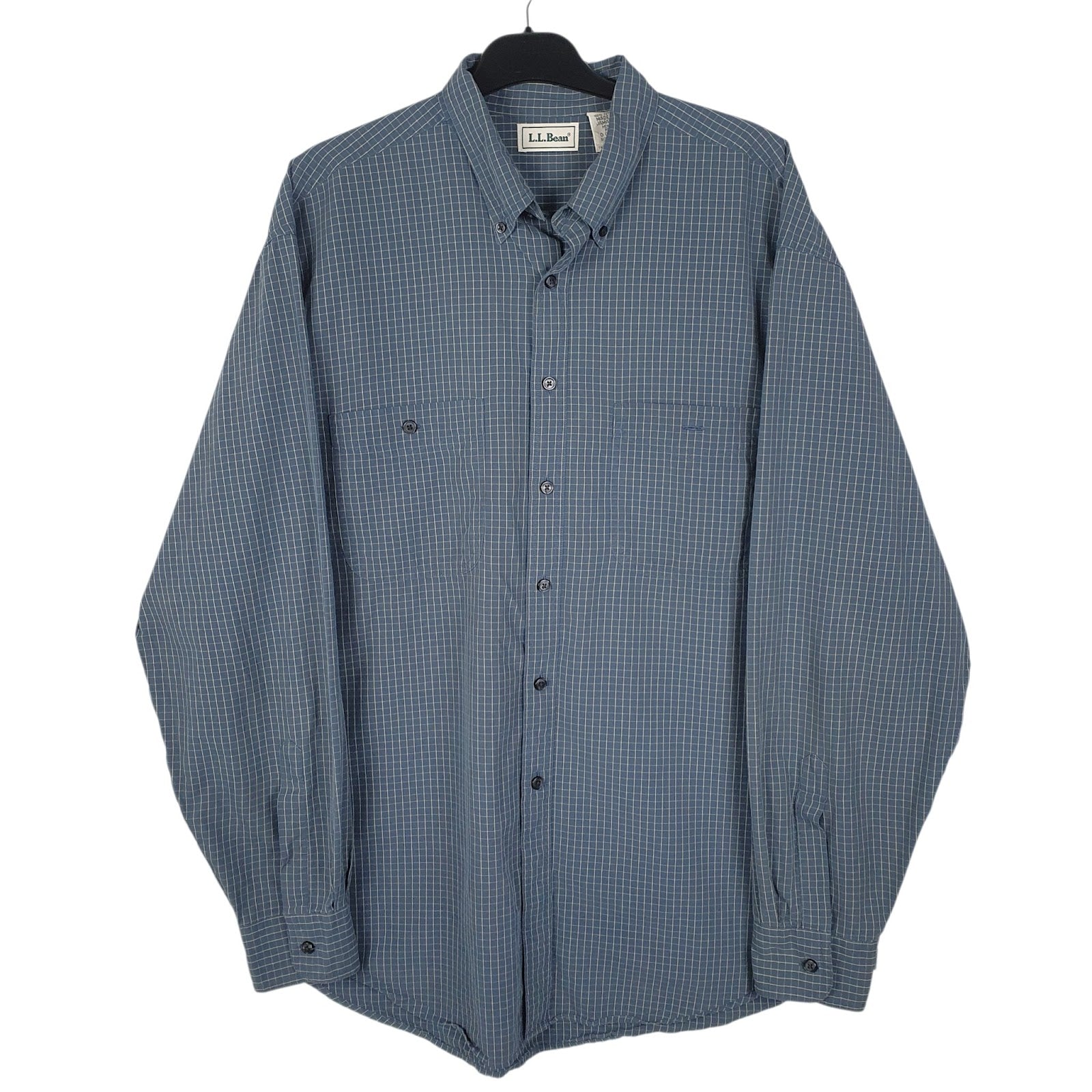 Mens Blue L.L.Bean  Long Sleeve Shirt