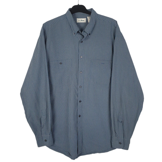 Mens Blue L.L.Bean  Long Sleeve Shirt