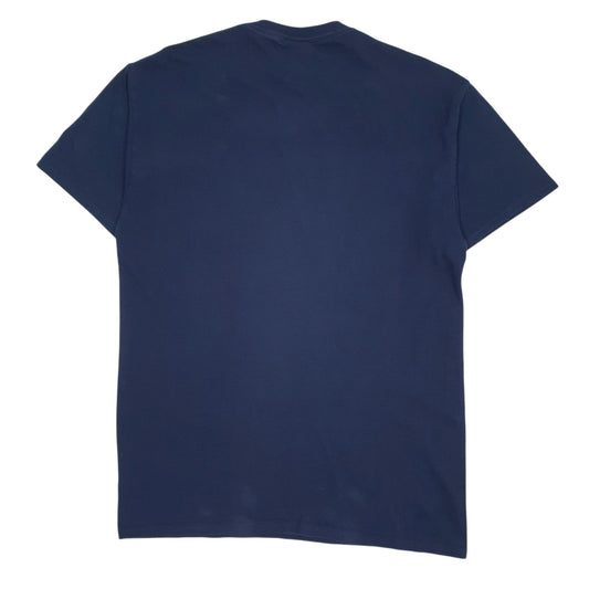 Mens Navy Fruit Of The Loom Baseball  T Shirt