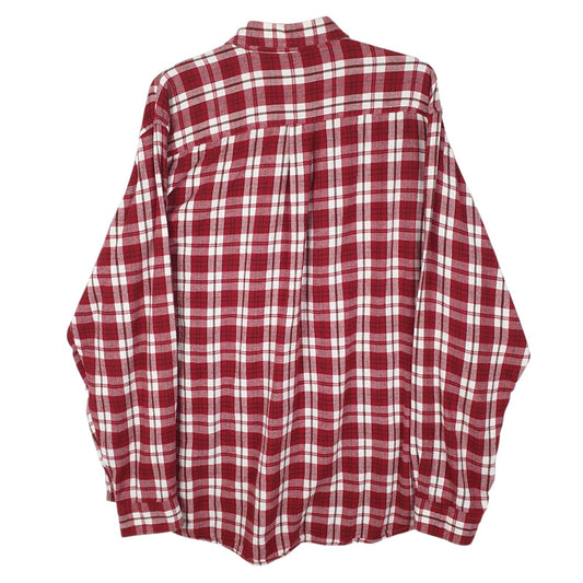 Mens Red L.L.Bean Flannel  Shirt