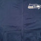 Mens Navy NFL Seattle Seahawks Baggy Fleece Lined Full Zip Jumper