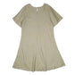 Womens Yellow Pure Lino Linen  Dress