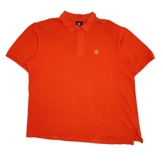 Mens Orange Southpole  Short Sleeve Polo Shirt
