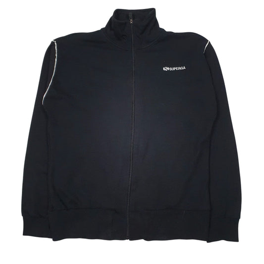Womens Black Superga  Full Zip Jumper