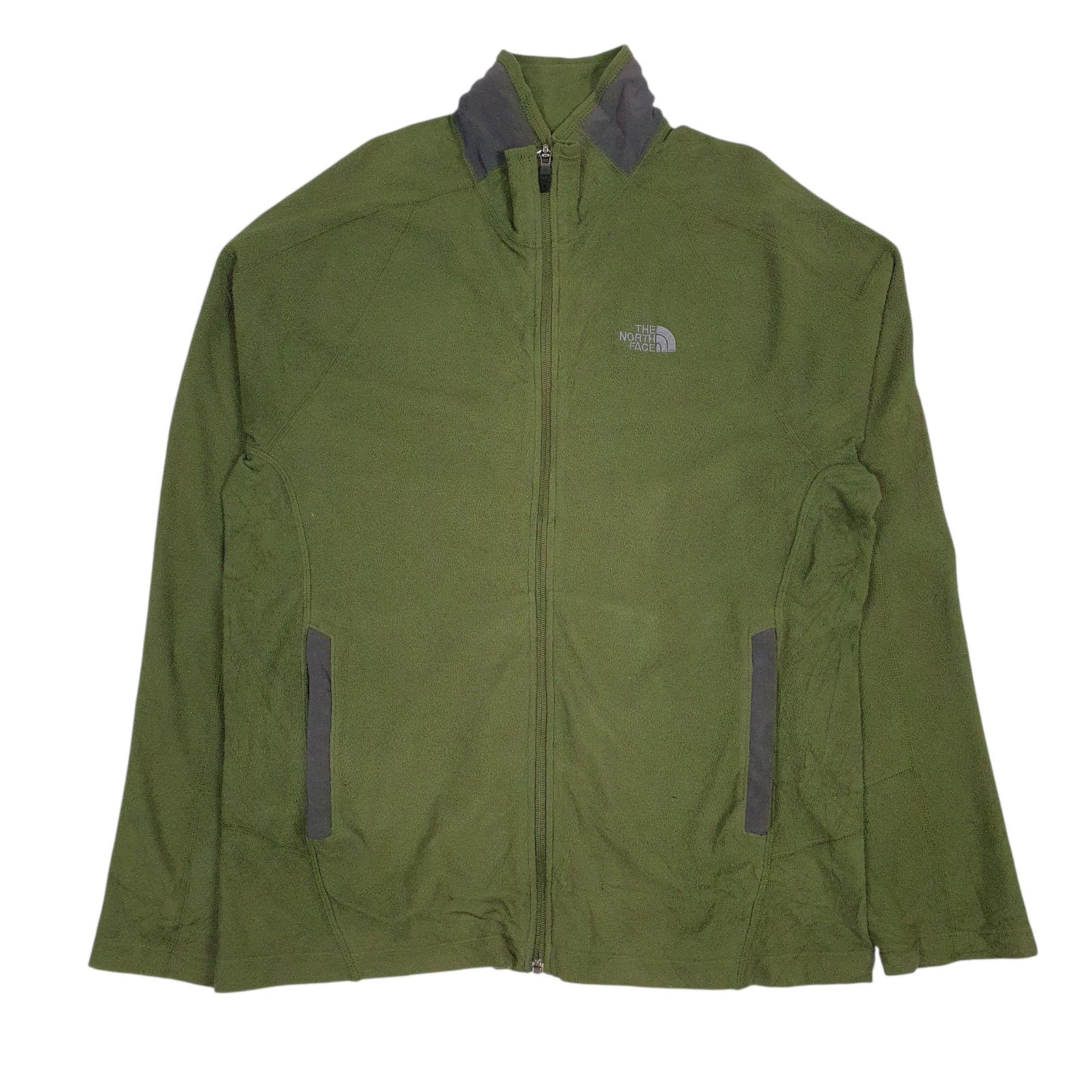 Mens Green The North Face  Full Zip Jumper