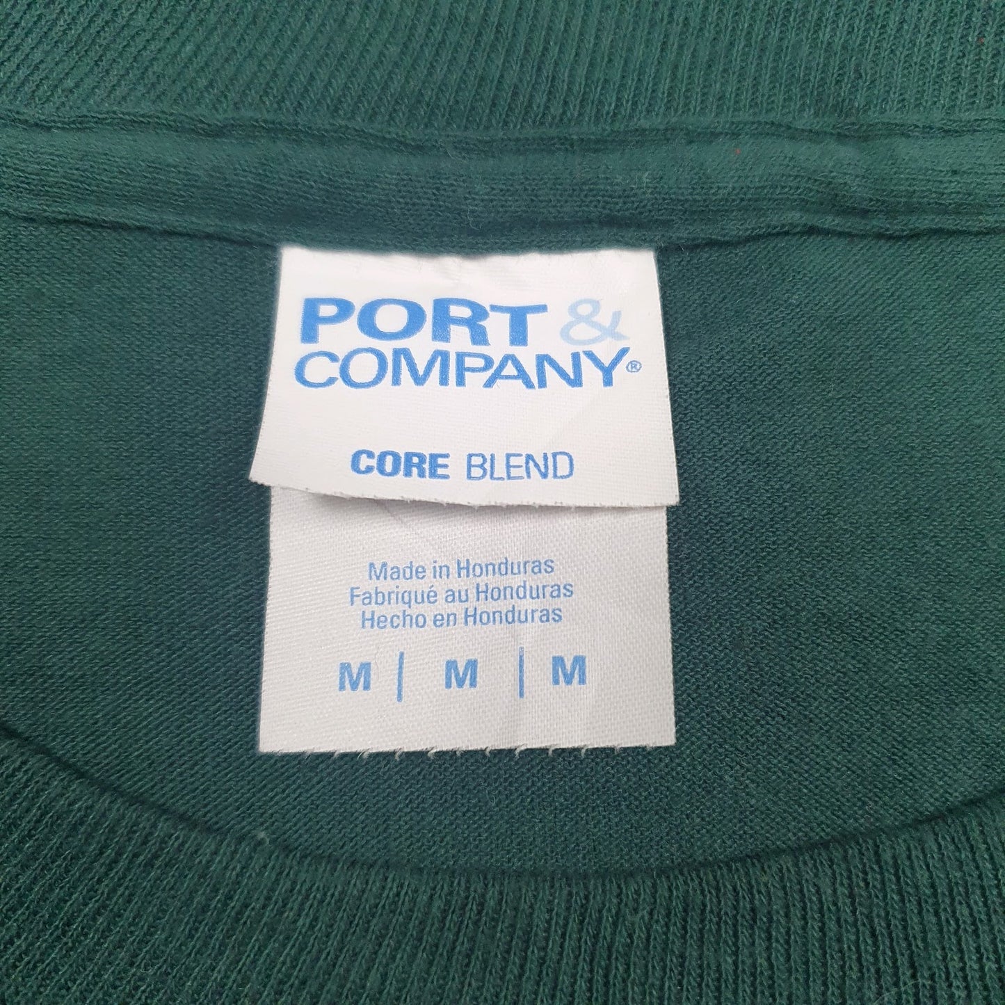 Mens Green Port & Company Falcan Nation  T Shirt
