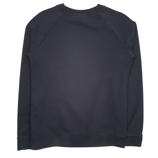 Womens Black Adidas Spellout Crewneck Jumper