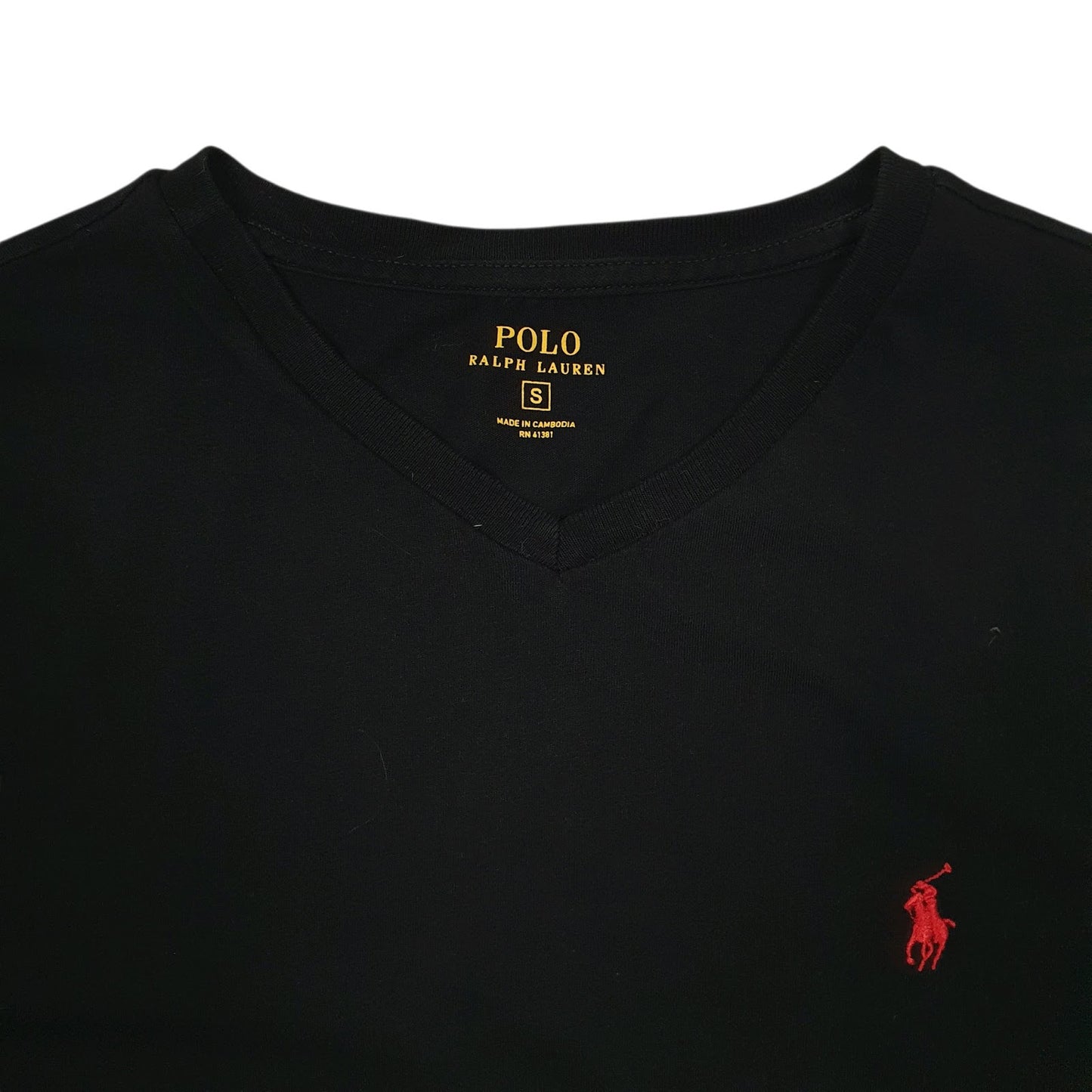 Mens Black Polo Ralph Lauren  Quarter Zip T Shirt
