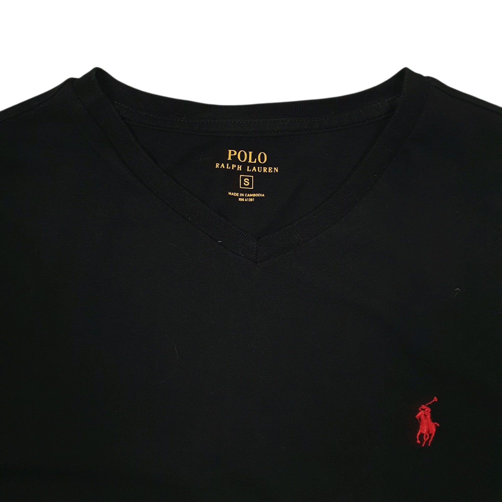 Mens Black Polo Ralph Lauren  Quarter Zip T Shirt
