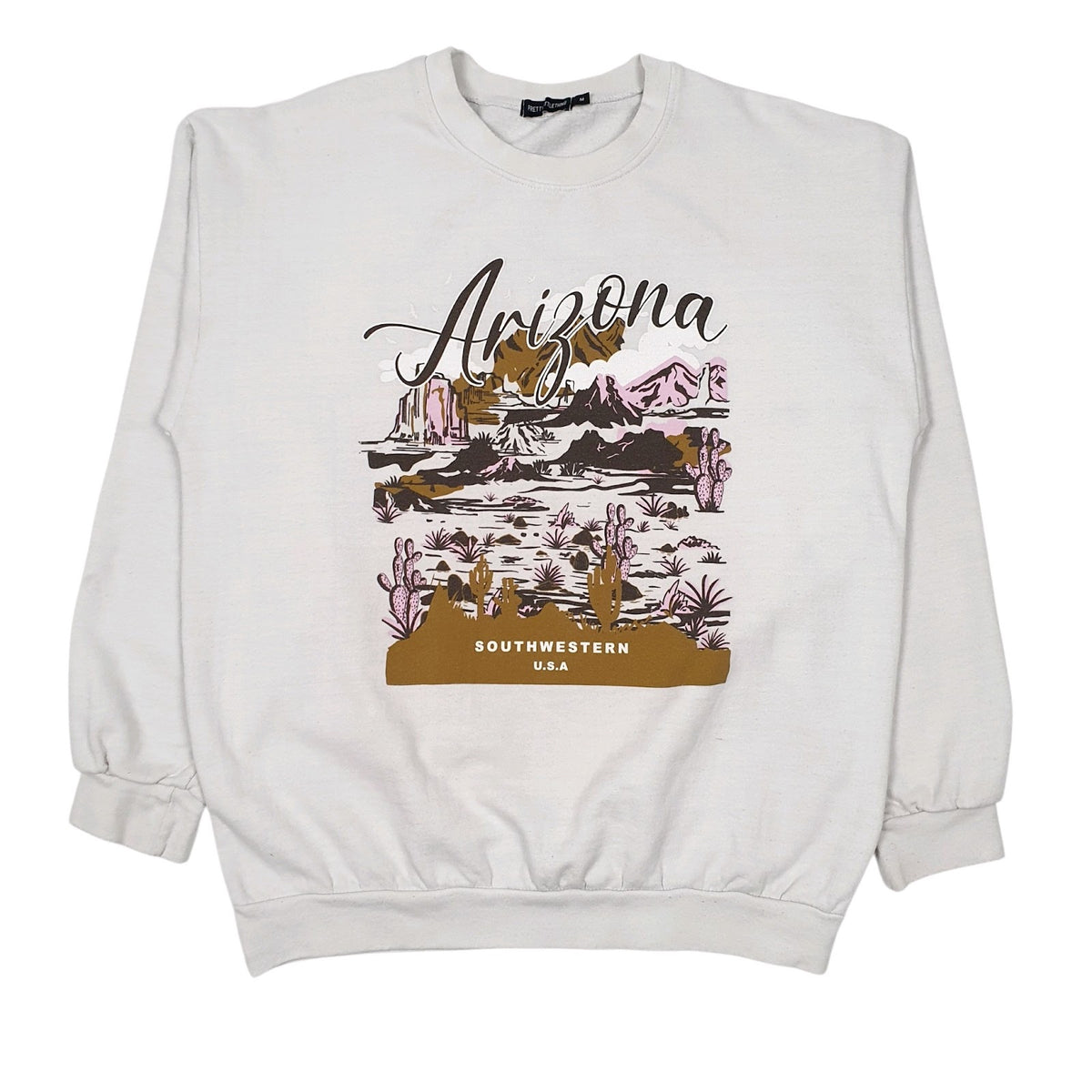 Womens Grey Pretty Little Thing Arizona Crewneck Jumper