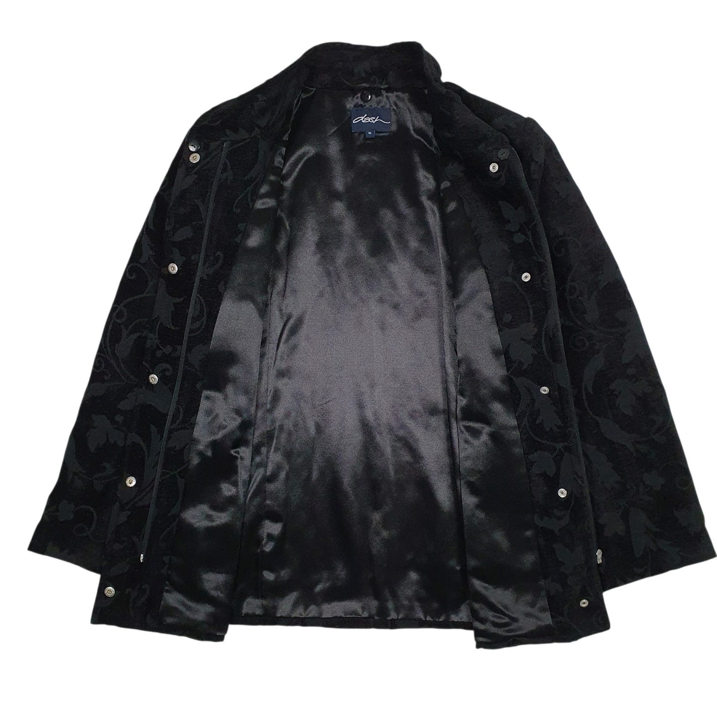 Womens Black Dash Formal  Coat