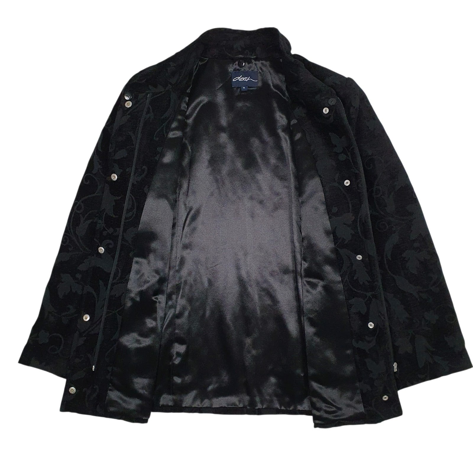 Womens Black Dash Formal  Coat