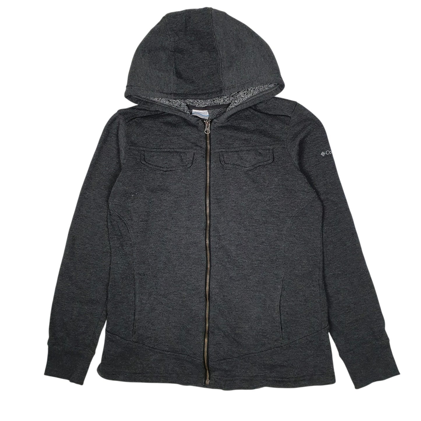 Womens Grey Columbia Sportswear Company Hoodie Full Zip Jumper