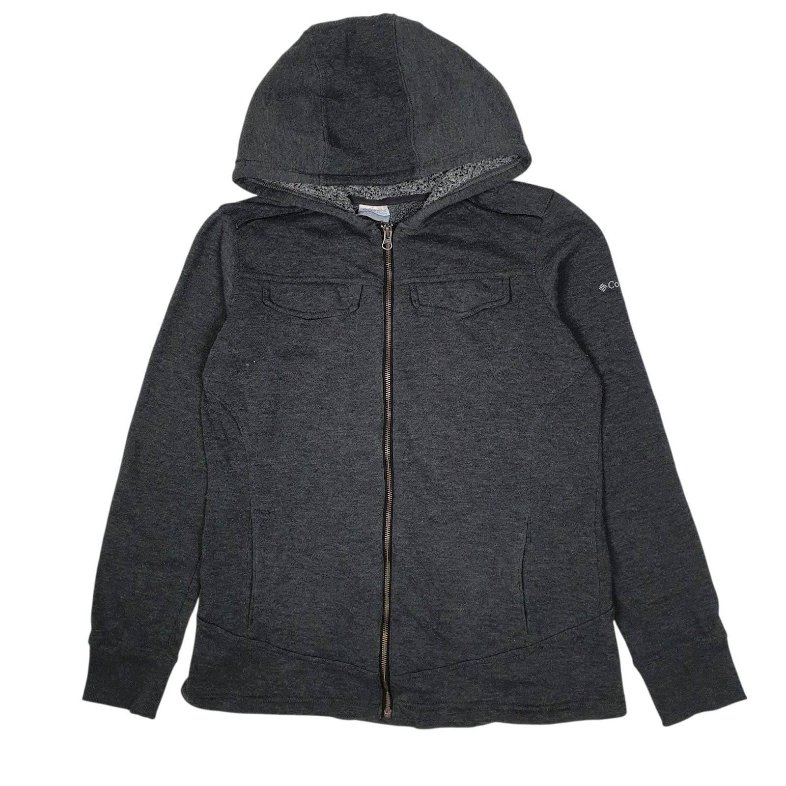 Womens Grey Columbia Sportswear Company Hoodie Full Zip Jumper