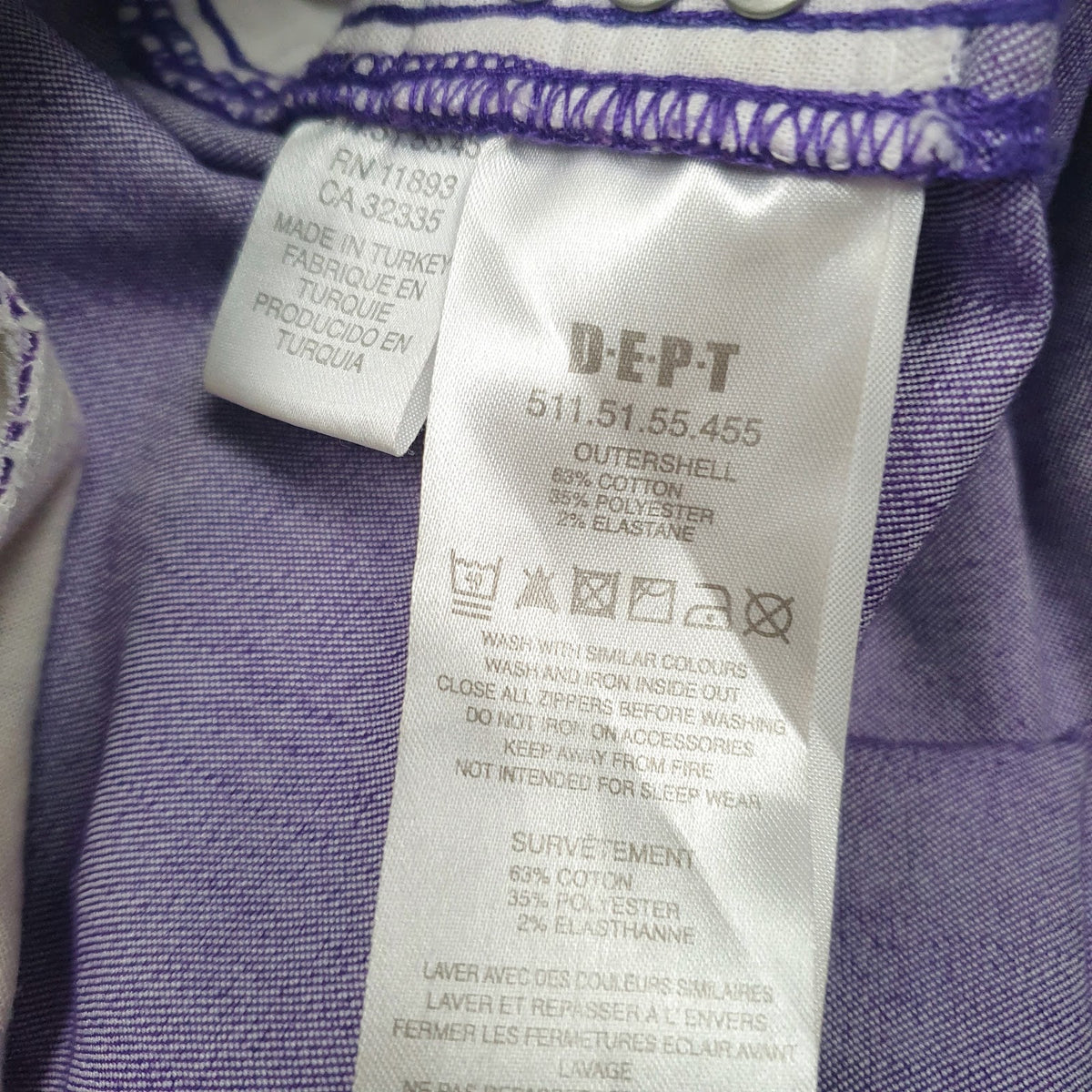 Womens Purple Dept   Trousers