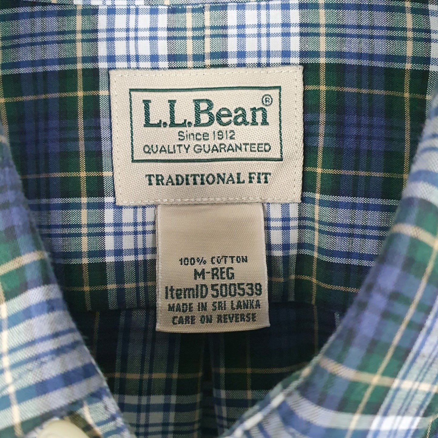Mens Blue L.L.Bean   Shirt