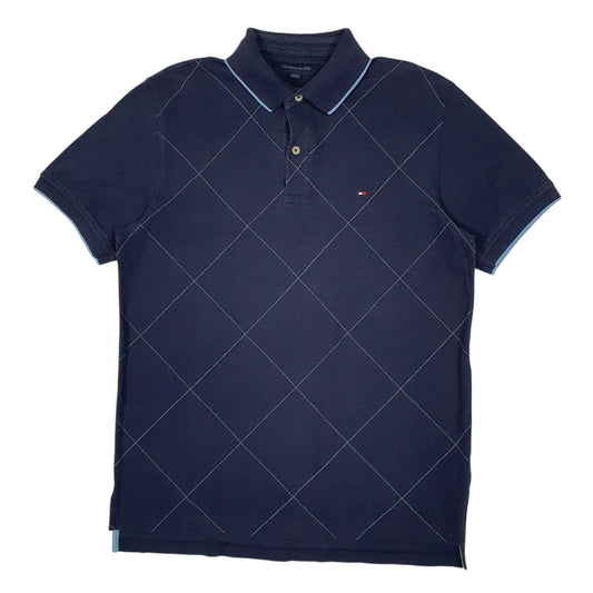 Mens Navy Tommy Hilfiger  Short Sleeve Polo Shirt