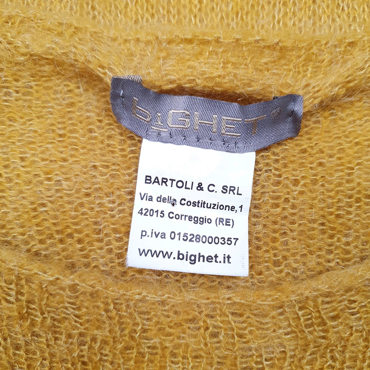 Womens Yellow B1ghet Knit Crewneck Jumper