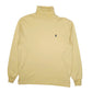 Mens Yellow Polo Ralph Lauren Lightweight T Shirt Turtle Neck Jumper