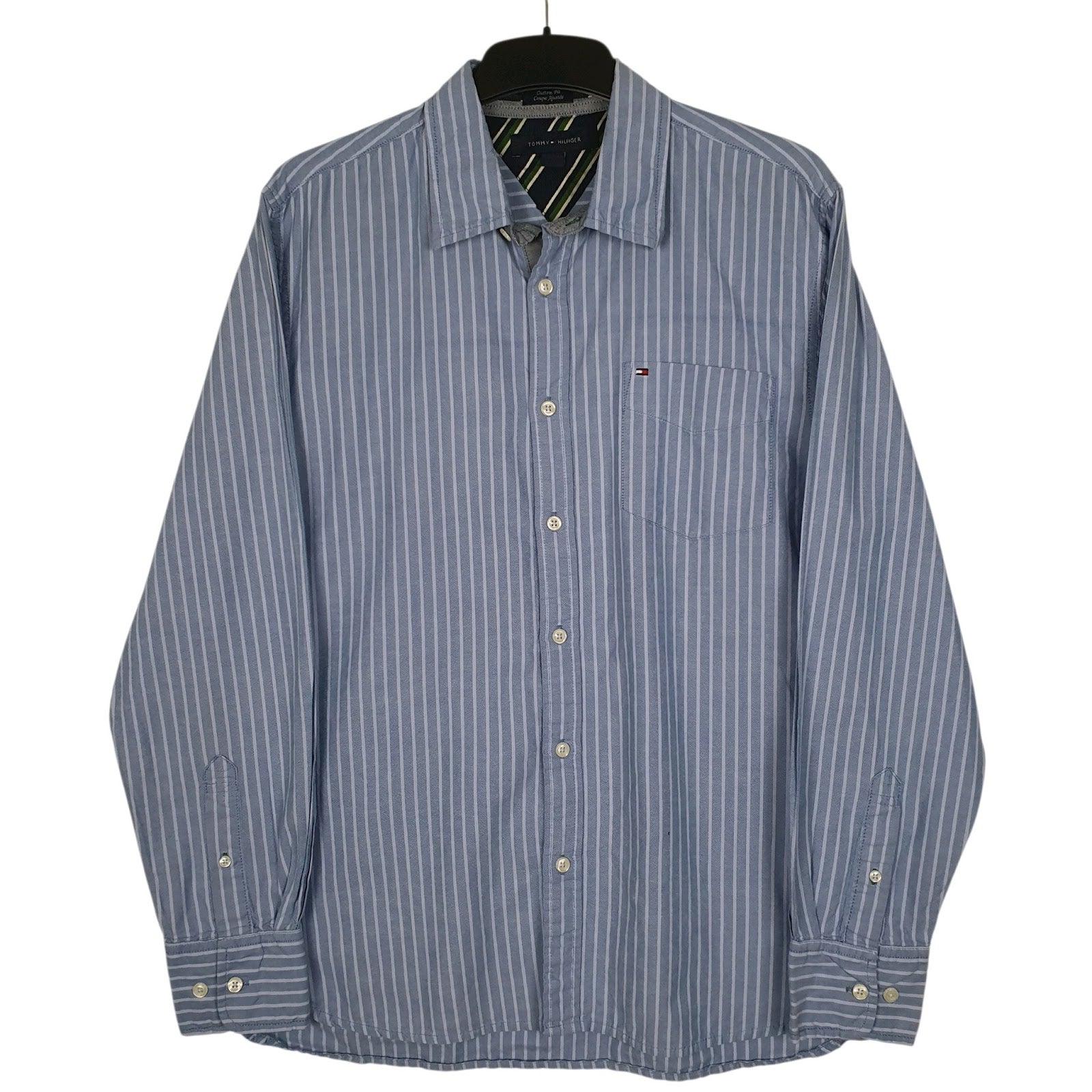 Mens Blue Tommy Hilfiger  Long Sleeve Shirt
