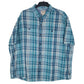Mens Blue L.L.Bean Linen Mixture Short Sleeve Shirt