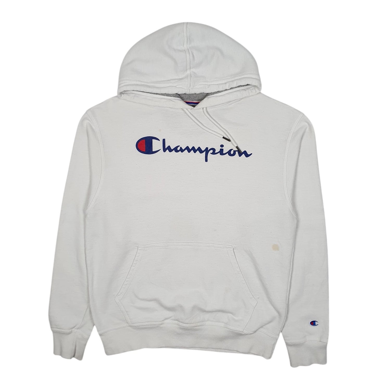 Mens White Champion  Hoodie Jumper