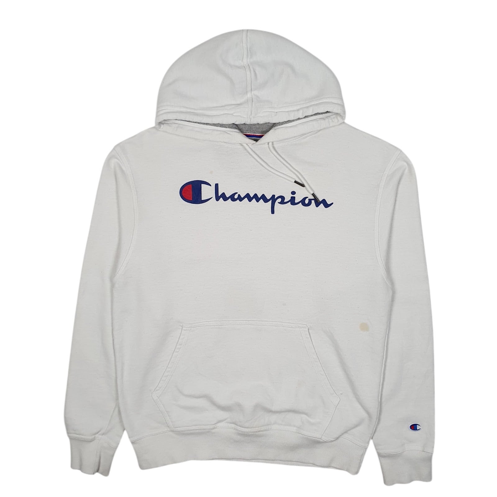 Mens White Champion  Hoodie Jumper