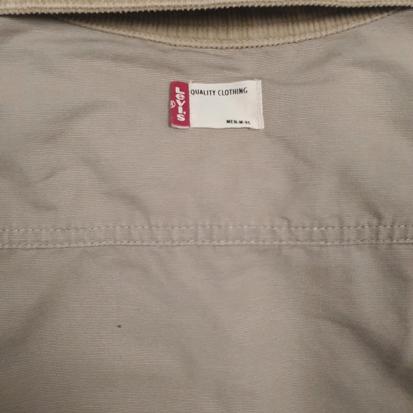 Mens Black Levis Reversible  Coat