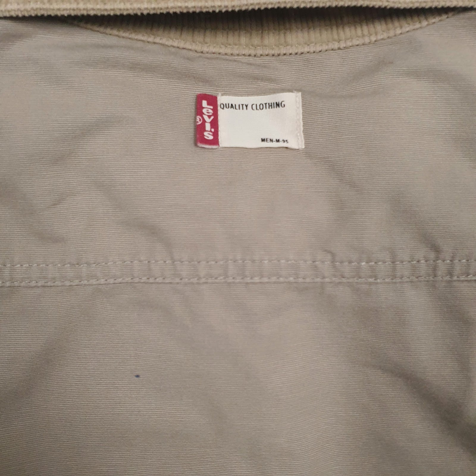 Mens Black Levis Reversible  Coat