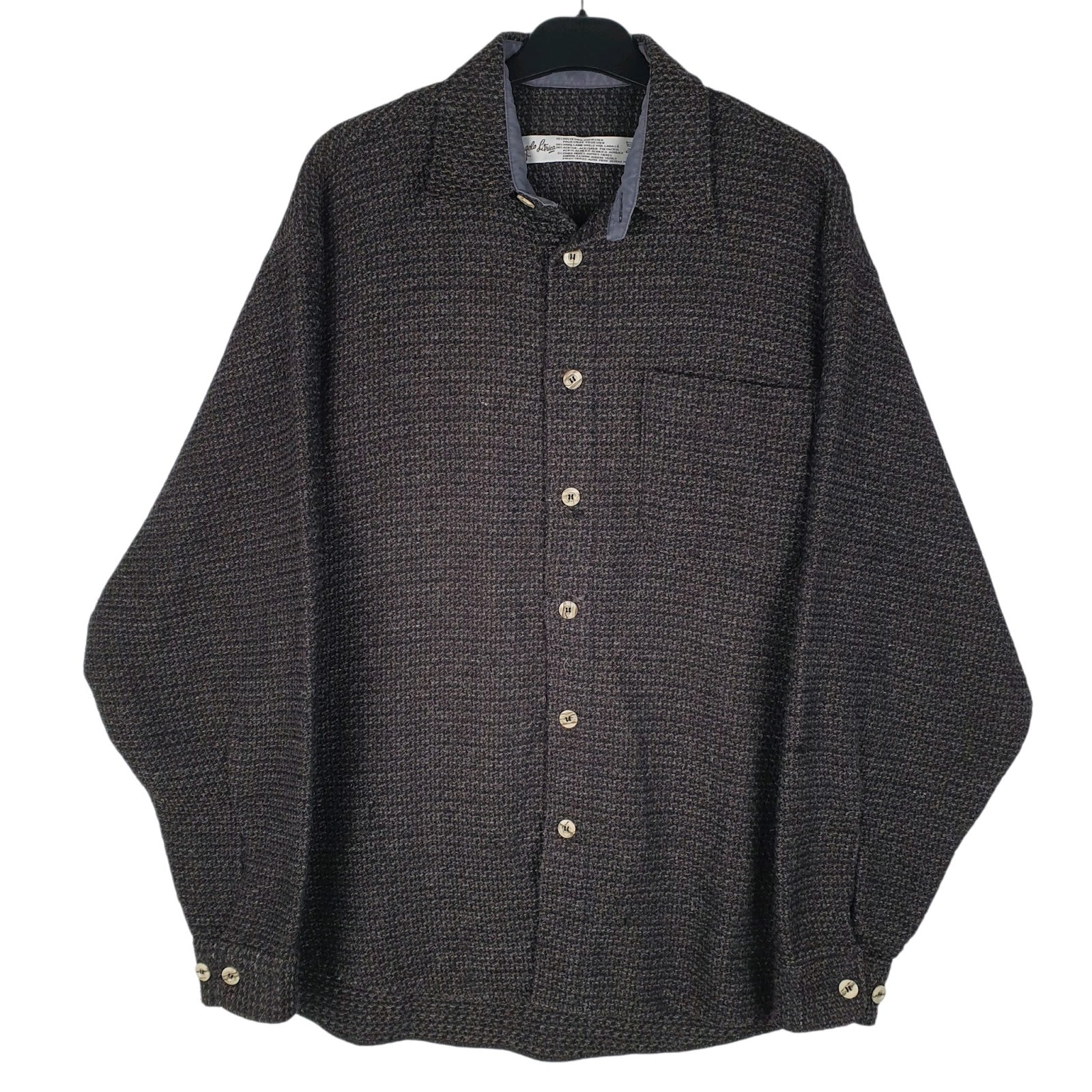 Mens Grey Angela Litrico  Long Sleeve Shirt
