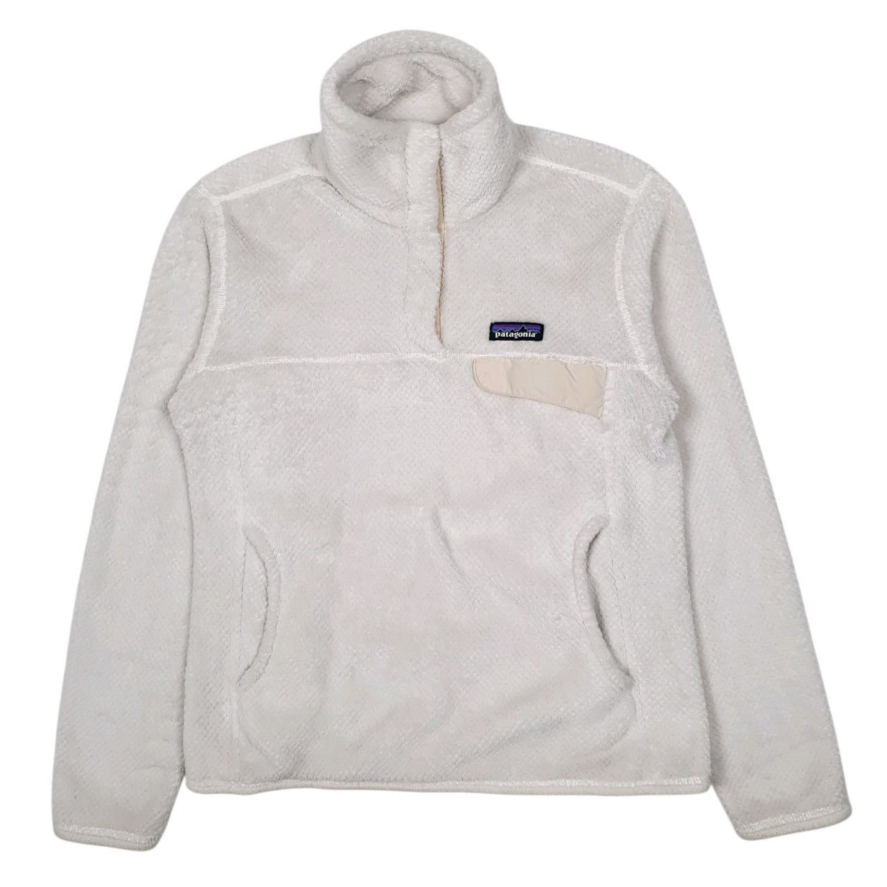 Womens White Patagonia Re Tool Snap T Quarter Zip Jumper