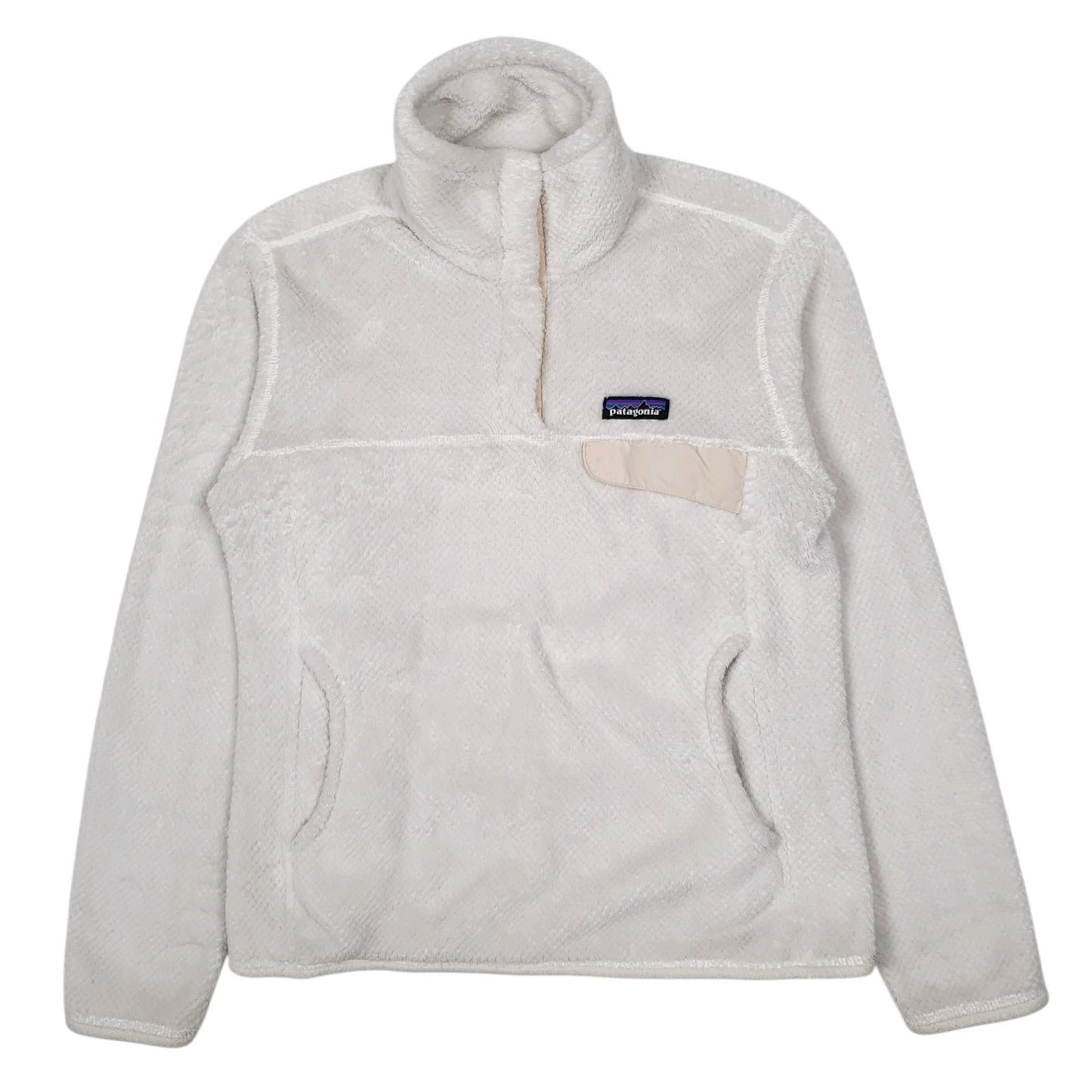 Womens White Patagonia Re Tool Snap T Quarter Zip Jumper