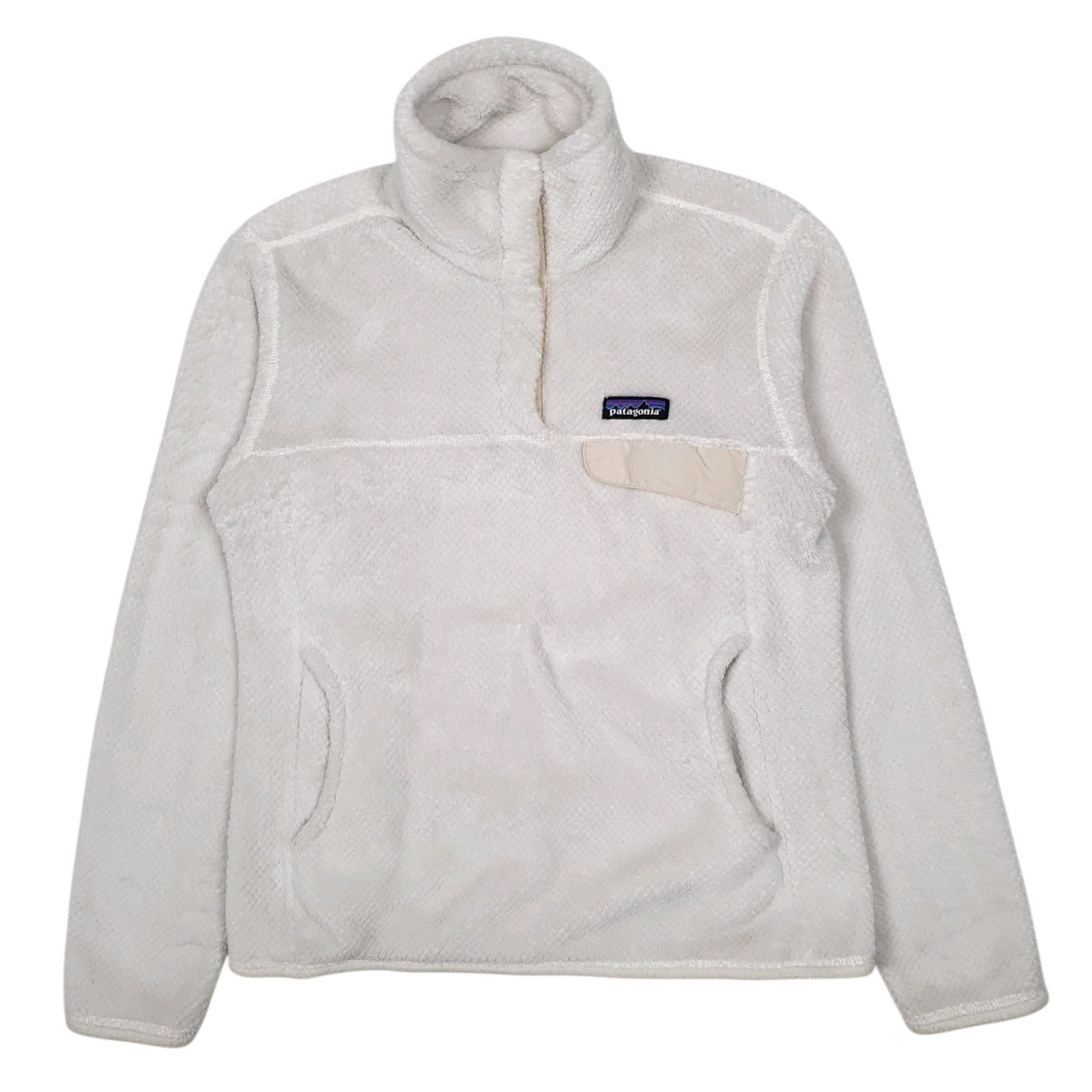 Womens White Patagonia Re Tool Snap T Quarter Zip Jumper