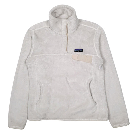 Womens White Patagonia Re Tool Snap T Quarter Zip Jumper