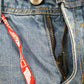 Mens Blue Geographical Norway Distressed  Shorts