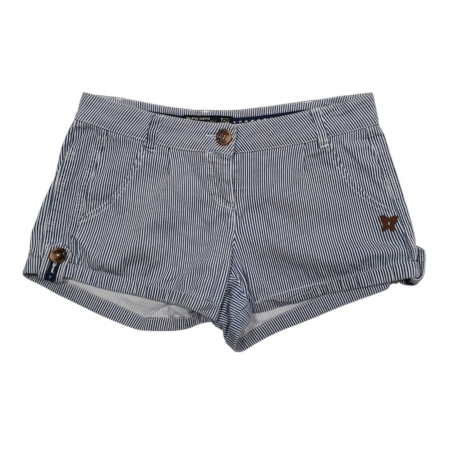 Womens Blue Blind Date  Chino Shorts