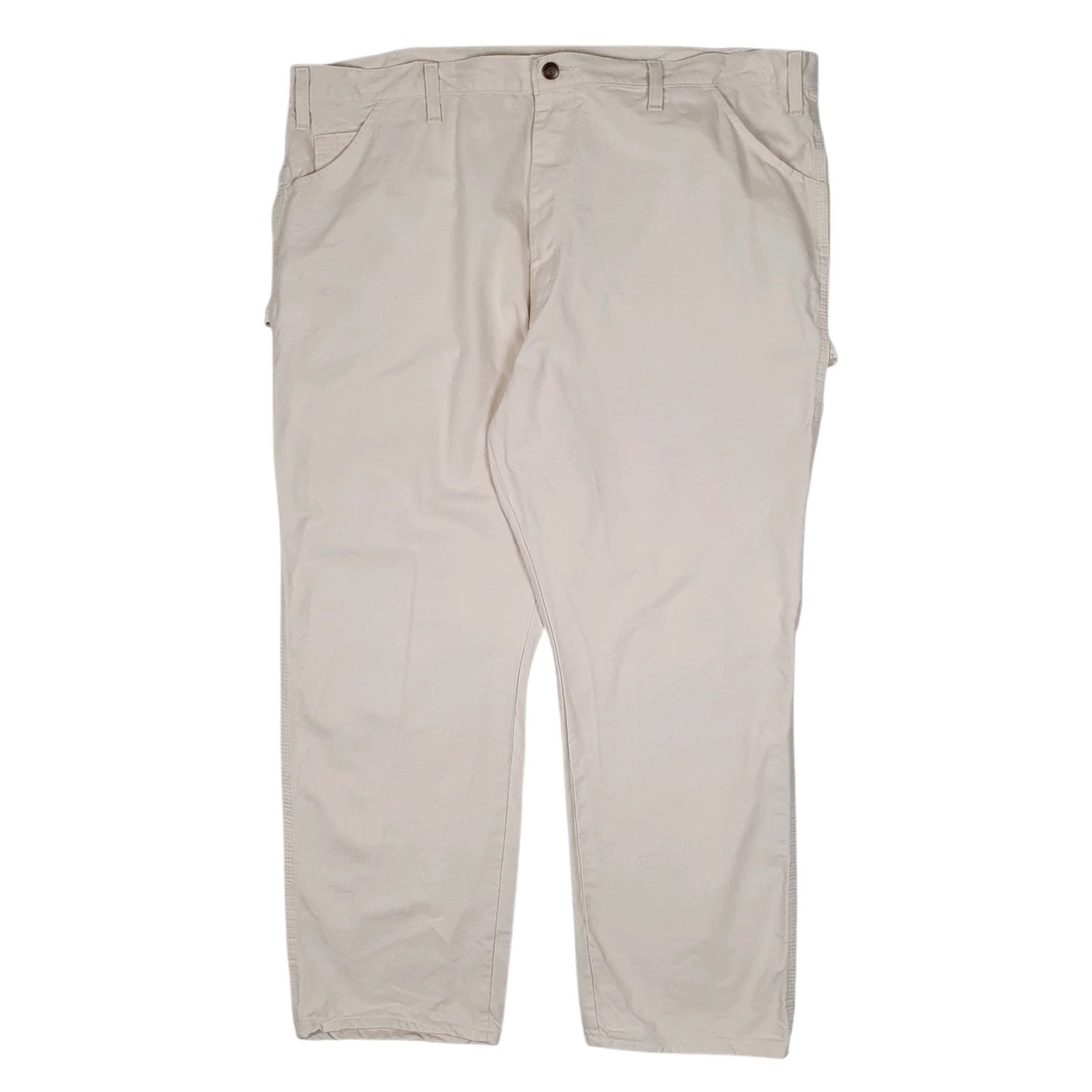 Mens White Dickies Painter Carpenter Trousers