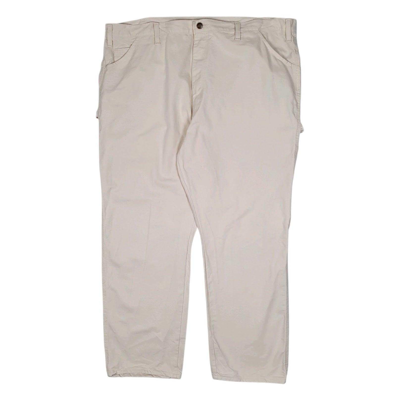 Mens White Dickies Painter Carpenter Trousers