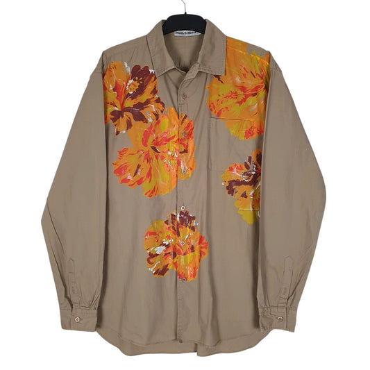 Mens Brown Dolce & Gabbana  Long Sleeve Shirt