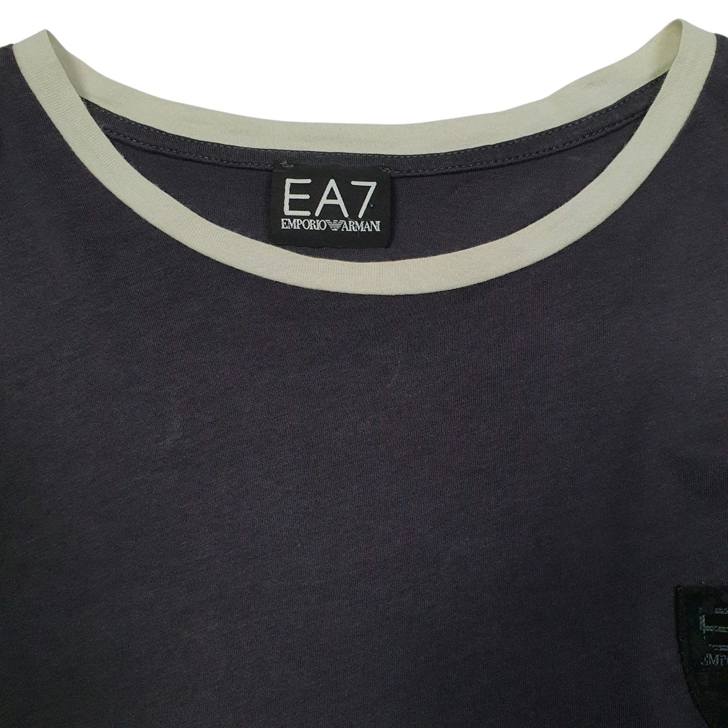 Mens Grey Emporio Armani Football Jersey  T Shirt