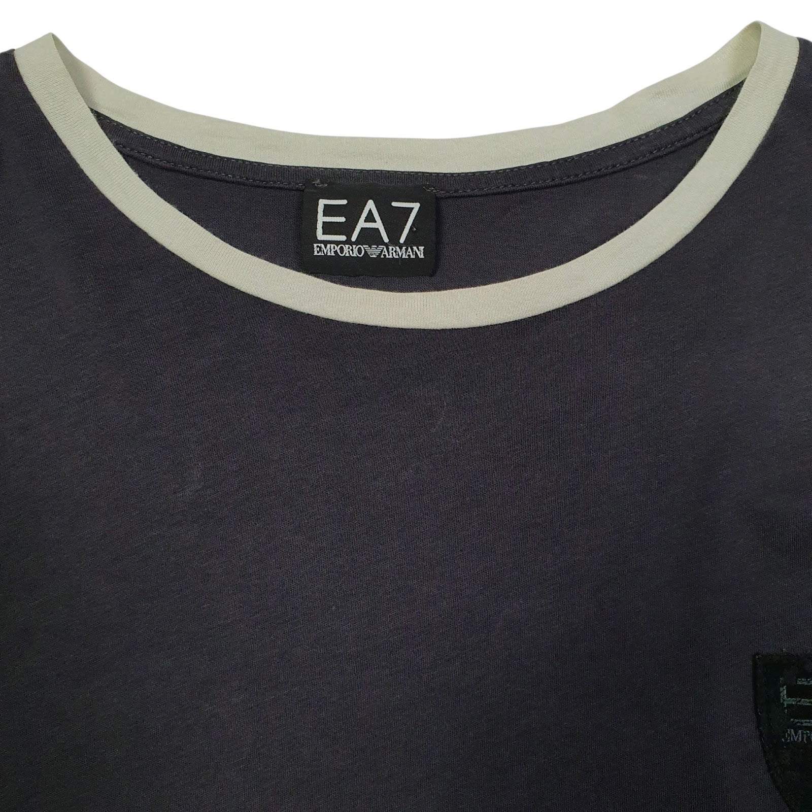 Mens Grey Emporio Armani Football Jersey  T Shirt