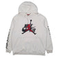 Mens White Nike Air Jordan Basketball Hoodie Jumper
