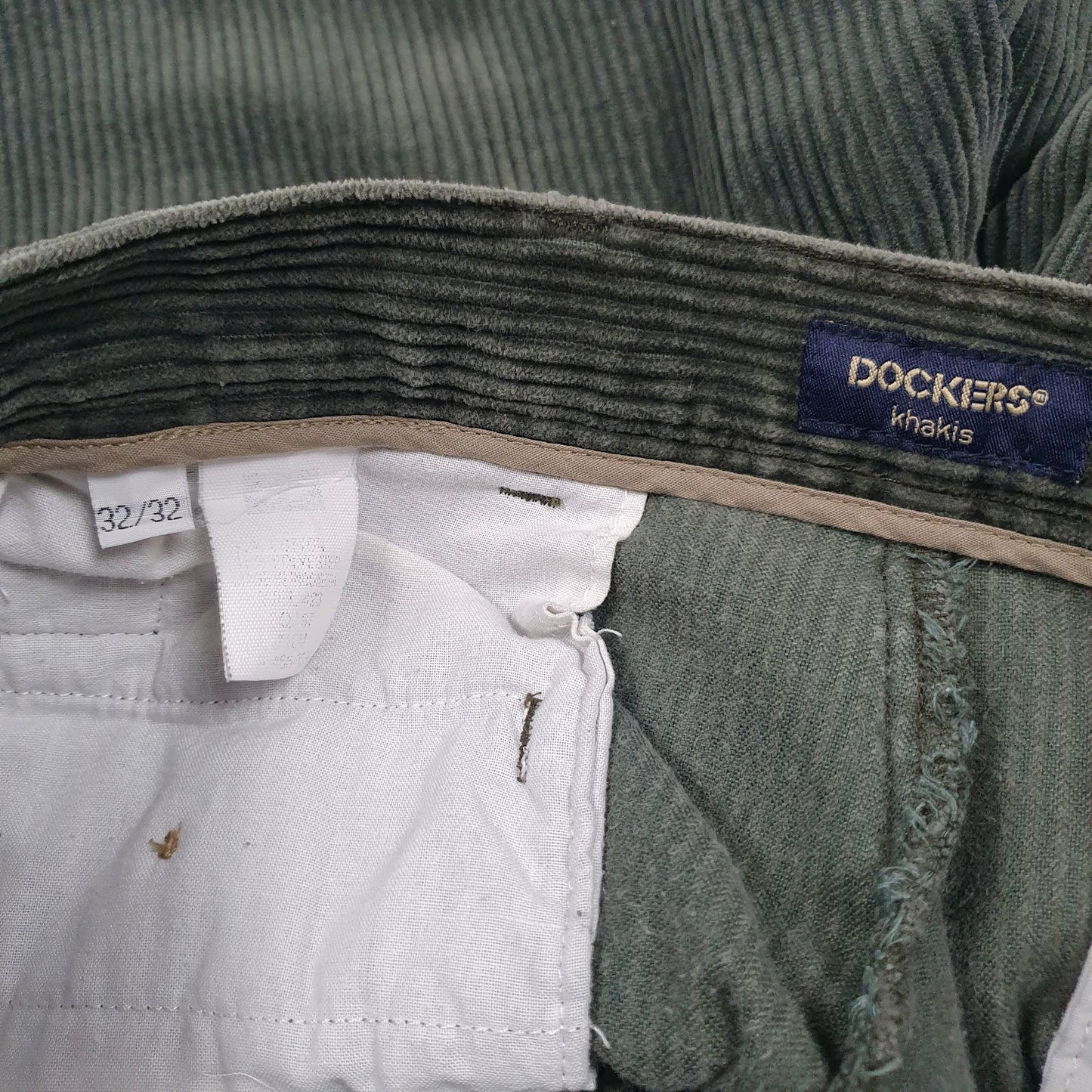Mens Green Dockers   Trousers