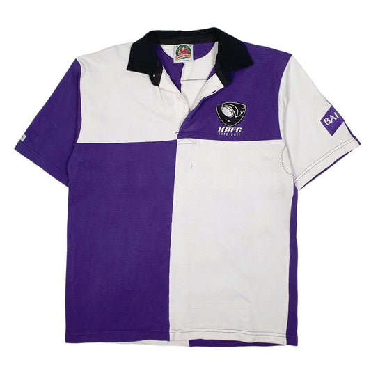 Mens White Barbarian Rugby Short Sleeve Polo Shirt