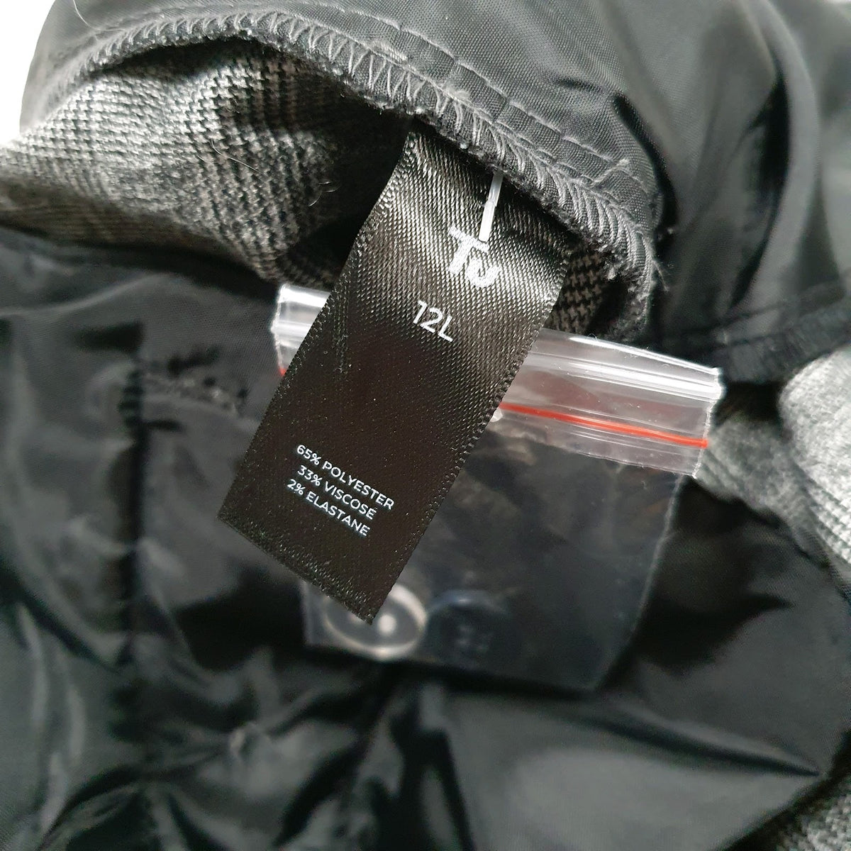 Womens Grey Tu Check  Trousers