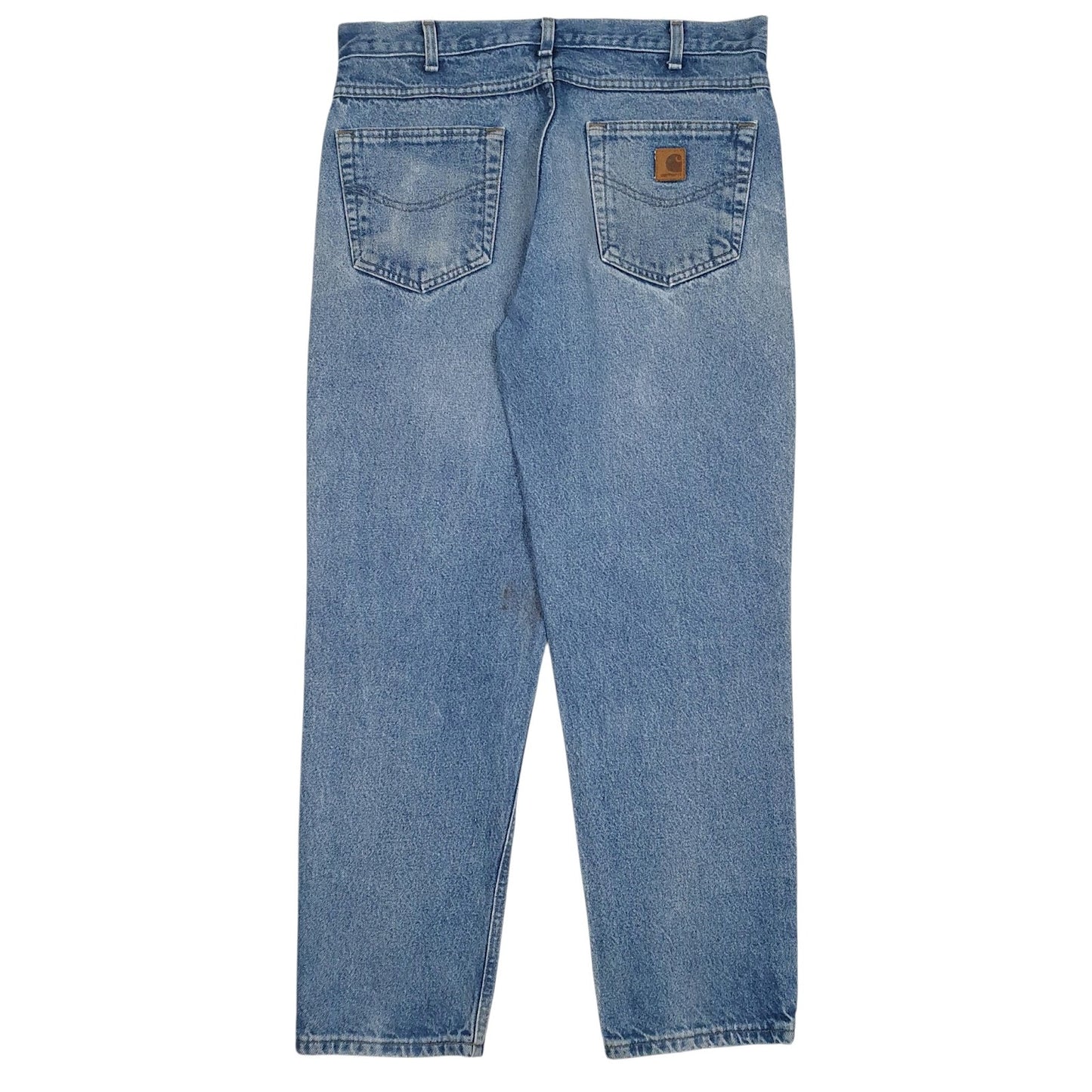Mens Blue Carhartt Workwear Distressed B17 DST  Jeans