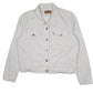 Womens White Levis Type 3 Trucker Crewneck Coat